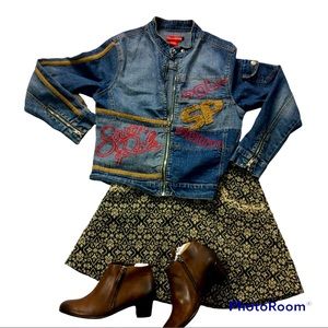 MOTO STYLE DENIM JACKET